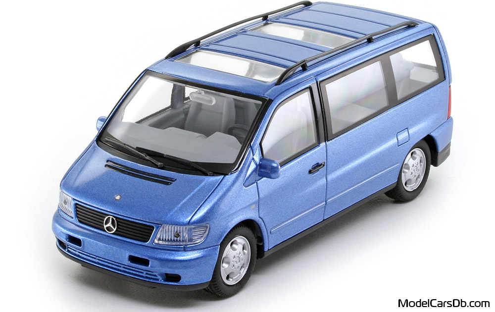 2003 - Mercedes V 230 (W638) Schuco 1/43 (Blue) Front left side