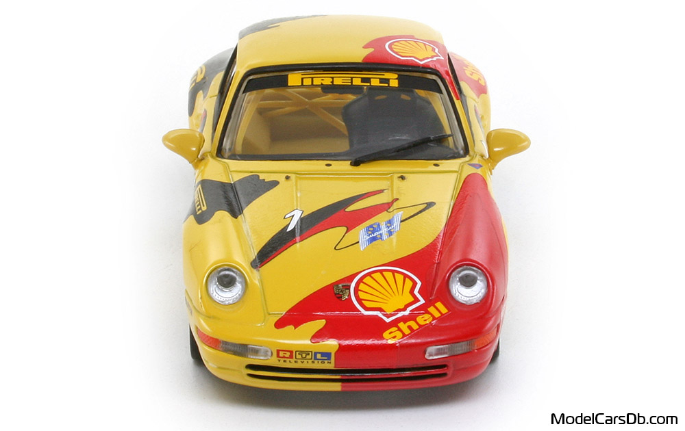 1994 - Porsche 911 Cup 3.8 (993) Minichamps 1/43 (Yellow / Red) Front end