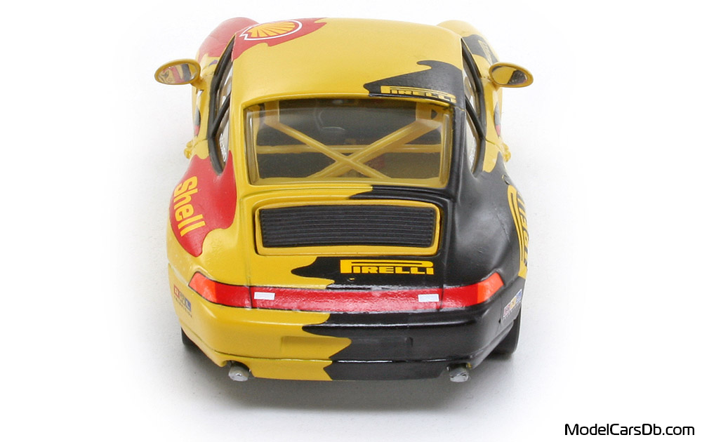 1994 - Porsche 911 Cup 3.8 (993) Minichamps 1/43 (Yellow / Red) Rear end